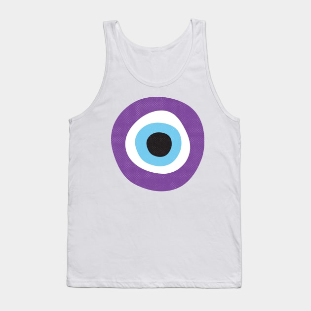 Purple Evil Eye Symbol Tank Top by Inogitna Designs